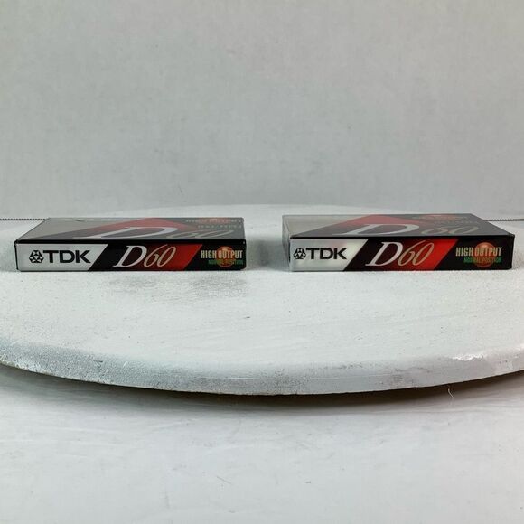 New! Sealed TDK D60 IECI Type I Normal Position 60 MIN Cassette Tape Set of 4 - Picture 6 of 7